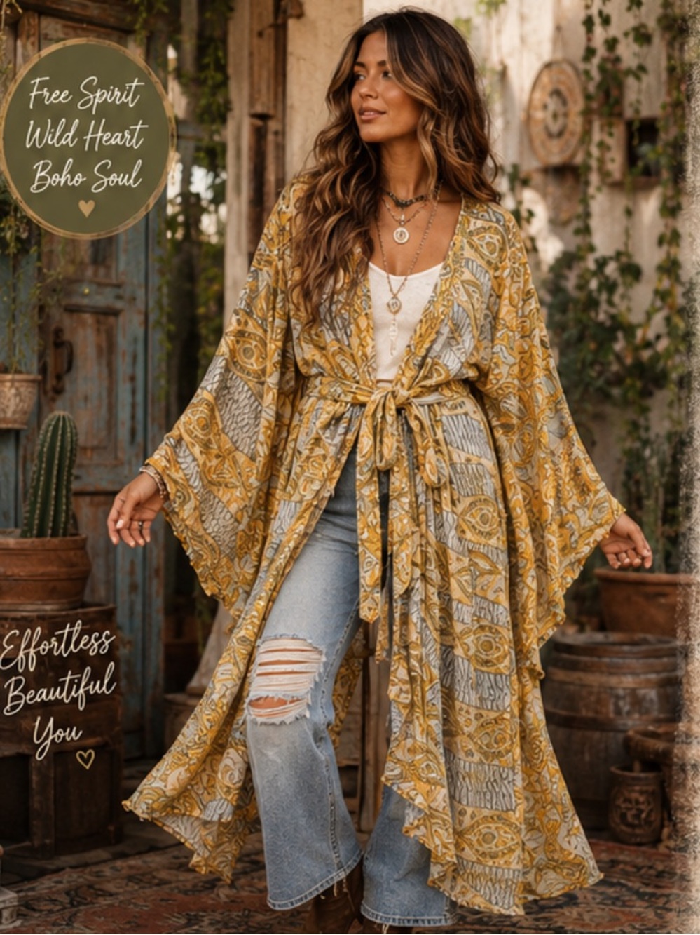 🆕 The WANDERER KIMONO Kantha Bae‎ Spellbound Kimono
